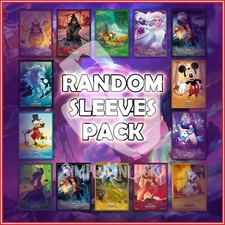 Disney Lorcana TCG: RANDOM SLEEVES (65) FROM SEALED PRODUCTS 🔥