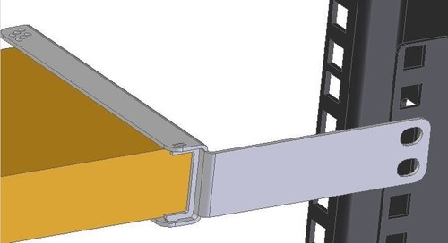 RACK Accessories - Universal Brackets 1U metal , RAL powder painted - Zdjęcie 12 z 14