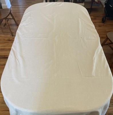 CRATE AND BARREL Cotton 60x108 ''Windsor'' Tablecloth Fabric India,