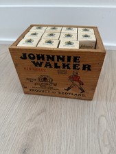 Vintage Johnnie Walker Red Label Mini Bottle Crate Set 11/12 Bottles & Boxes