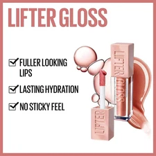 Maybelline Lifter Gloss + Hyaluronic Acid (5.4mL/0.18Oz) NEW; YOU PICK!