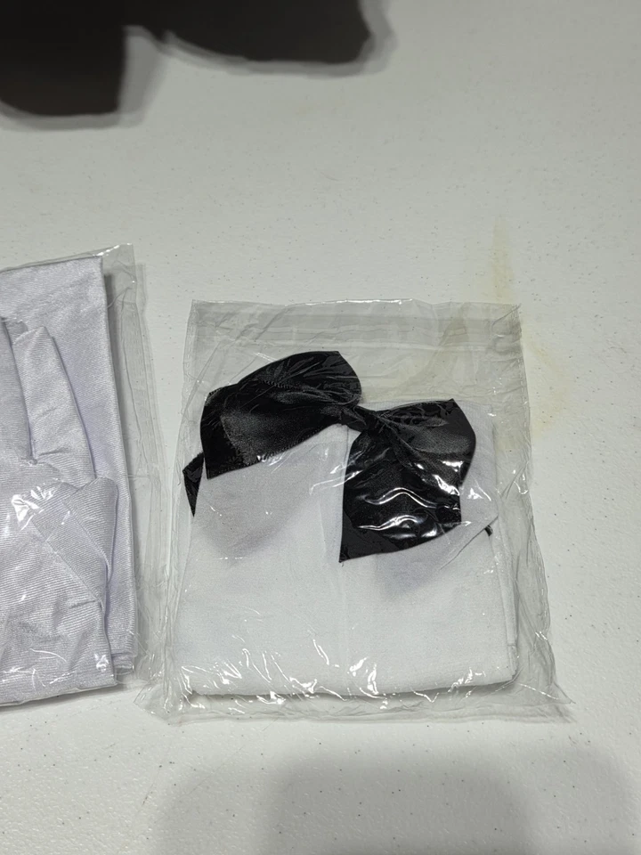 Французская горничная Лолита карнавальный костюм косплей костюм меховой Cat уха перчатки носки комплект XL - Изображение 4 из 4