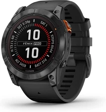 Garmin fenix 7X Pro Solar Slate Gray Watch with Black Band 010-02778-00