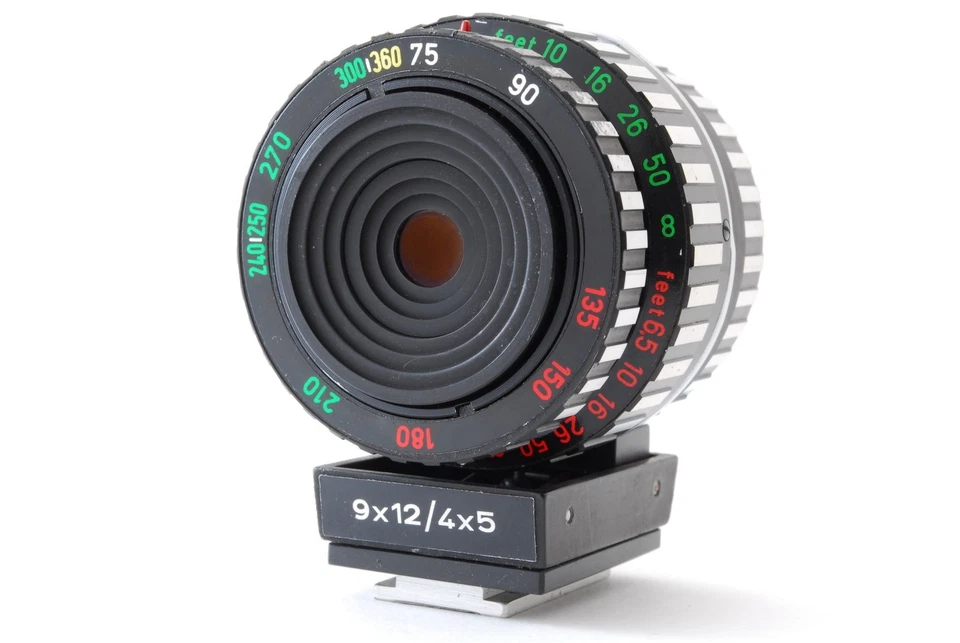 4 máscaras [EX+5] Linhof 9x12 4x5 75-360 mm zoom universal visor buscador #7137 Foto 4 de 4