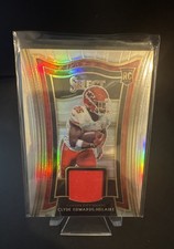 2020 Panini Select - Rookie Swatches Clyde Edwards-Helaire #RS-CEH /99 (MEM, RC)