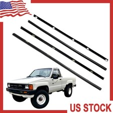 For 84-89 Toyota Pickup 4runner Inner Outer Weatherstrip Rubber Door Belt Seal
