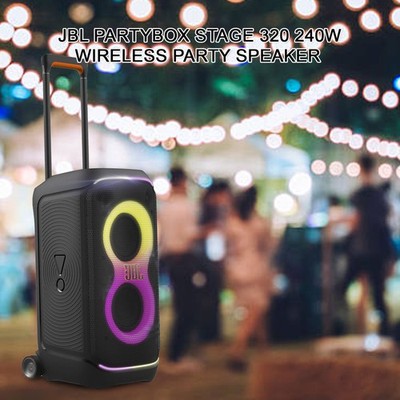 JBL PartyBox Stage 320 240W Wireless Party Speaker (Black) | eBay