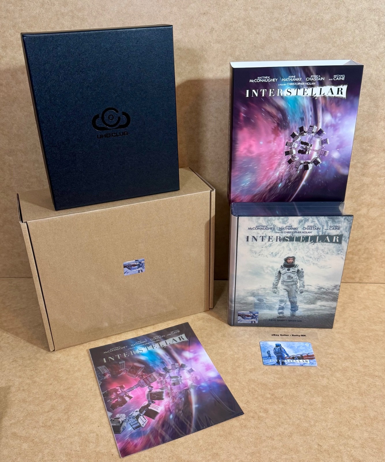 INTERSTELLAR - UHD CLUB 4K + BLU RAY WOODEN BOXSET - NEW & SEALED