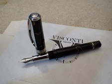 Visconti Manhattan Magma LP fountain pen 23kt Pd Extra-Fine nib MIB ... G