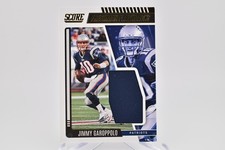 2022 Panini Score #FF4 Jimmy Garoppolo Freshman Flashbacks Relic - Patriots