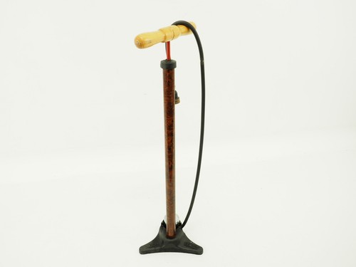 Vintage Silca SuperPista Floor Pump 210psi "Wood" Brown Presta/Schrader
