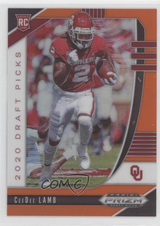 2020 Panini Prizm Draft Picks Rookies Orange CeeDee Lamb #104 Rookie RC 08o9