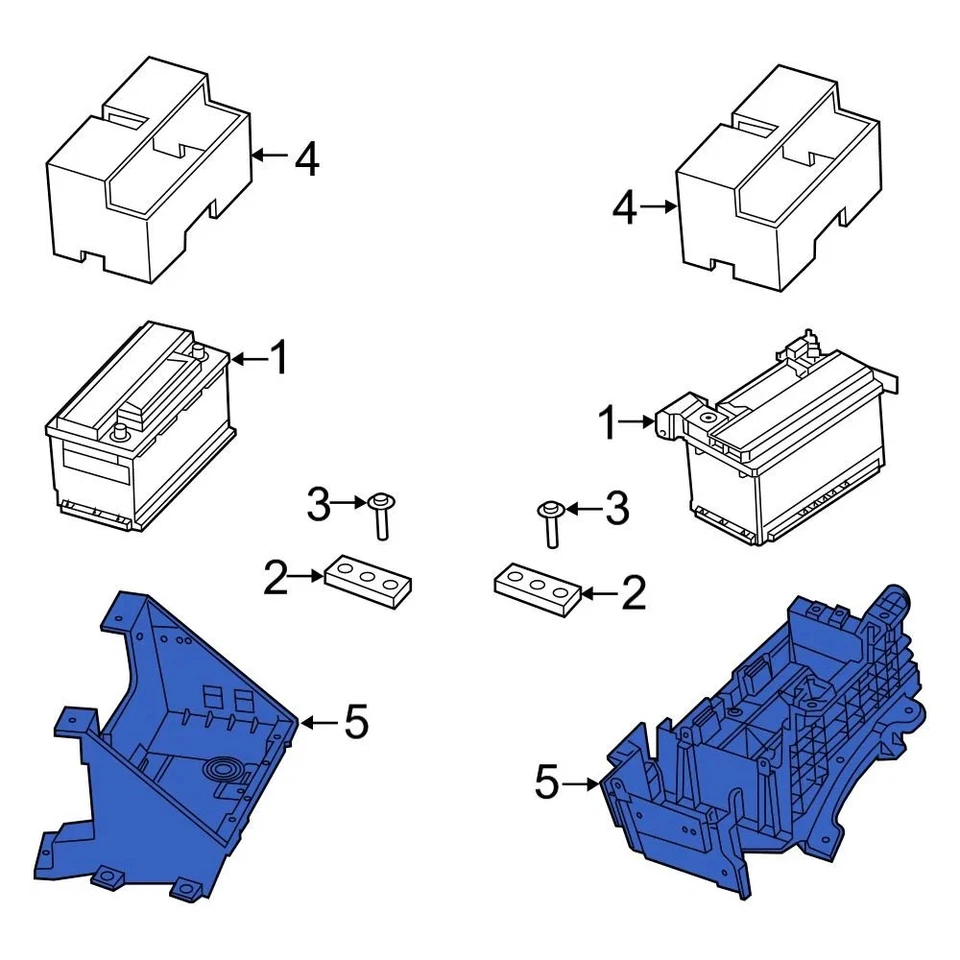 For Ram 2500 2019-2024 Ram 68673610AA Battery Tray Foto 3 de 4