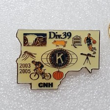 Kiwanis International Lapel Pin Div.39 CNH 2003-05 Enamel New Mxiso West Texas