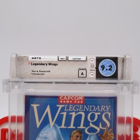 NES Nintendo LEGENDARY WINGS with ROUND SOQ! WATA GRADED 9.2 A! NEW & Sealed!