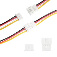 Cermant 40pcs 20Pairs JST PH2.0mm 4Pin Mini Micro Male 4Pin, Black