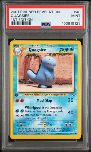 2001 POKEMON NEO REVELATION 1ST EDITION #48 QUAGSIRE PSA 9