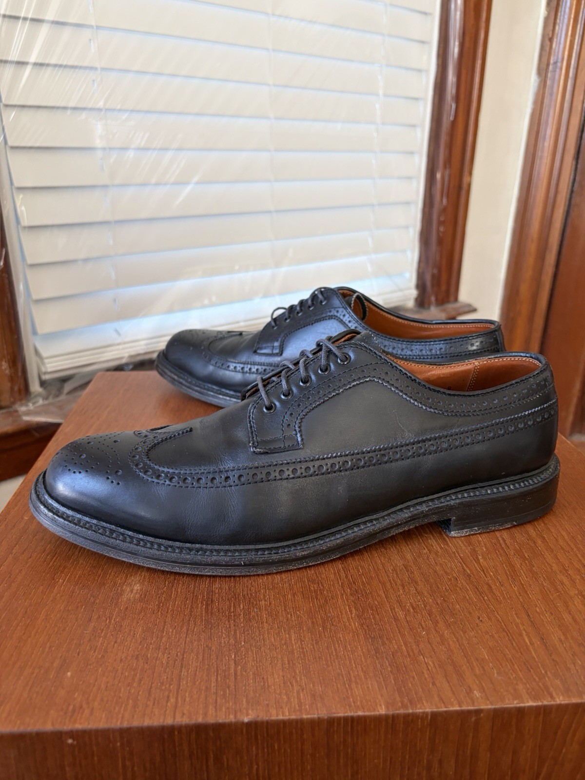 Alden 9753 Black Calfskin Long Wing Blucher