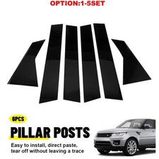 For 14-22 Land Rover Range Rover Sport Trim Pillar Posts Black Cover Decorations