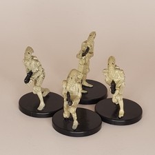 Lot of 4 Battle Droids 25/60 26/60 SWM Star Wars Miniatures WotC RPG Legion Mini