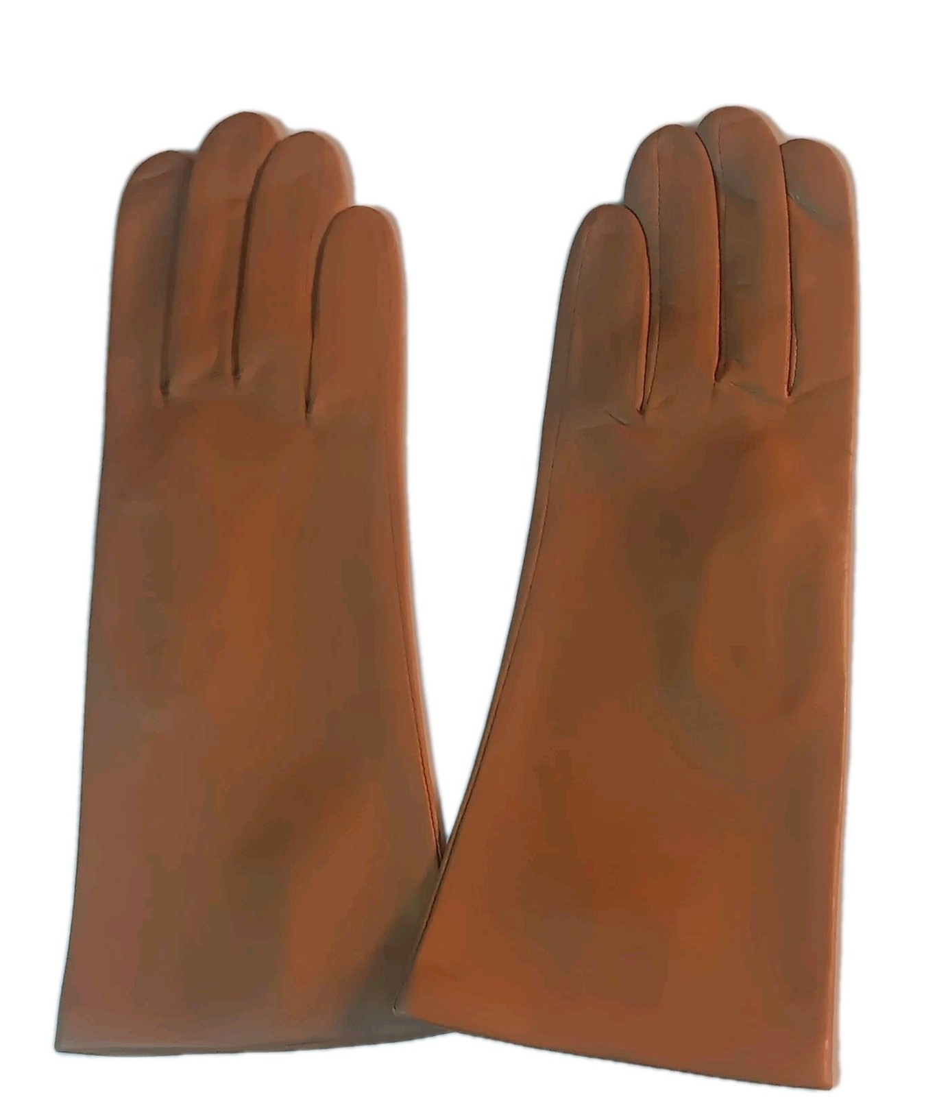 FOWNES Silk Lined Leather Gloves Medium Camel