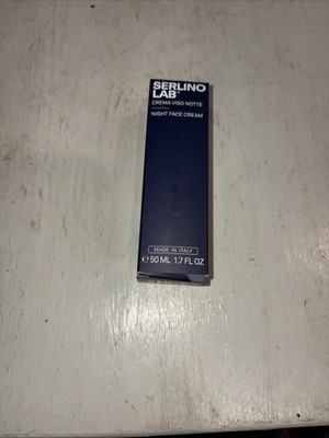 Serlino Lab Night Face Cream 50ml 1.7 oz Crema Viso Notte Made in Italy Exp 2/27