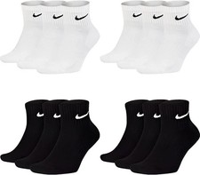 Nike Everyday Dri-Fit 6 Pairs Mens Womens Ankle Socks Cushioned Gym Sports Socks