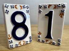 Philip Laureston English Pottery House Numbers One & Eight Very Rare Blue White