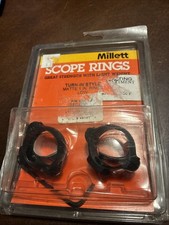 Millett Scope Rings, Turn in style, 1" low, matte black