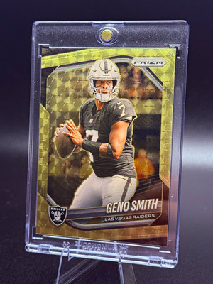 Panini 2025 Prizm Geno Smith Gold Vinyl Prizm /5 #103 Las Vegas Raiders