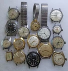 Lot Of 16 Mens Vintage Wrist Watches Mechanical Analog Timex Bulova Atlantic +