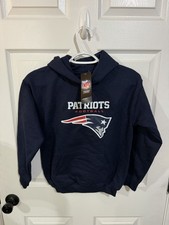 New England Patriots NFL Team Apparel Kids Sweatshirt Hoodie Size Medium NWT