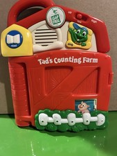 Leap Frog Tad's Counting Farm Electronic Book Block Barnyard Vintage 2002-Works 