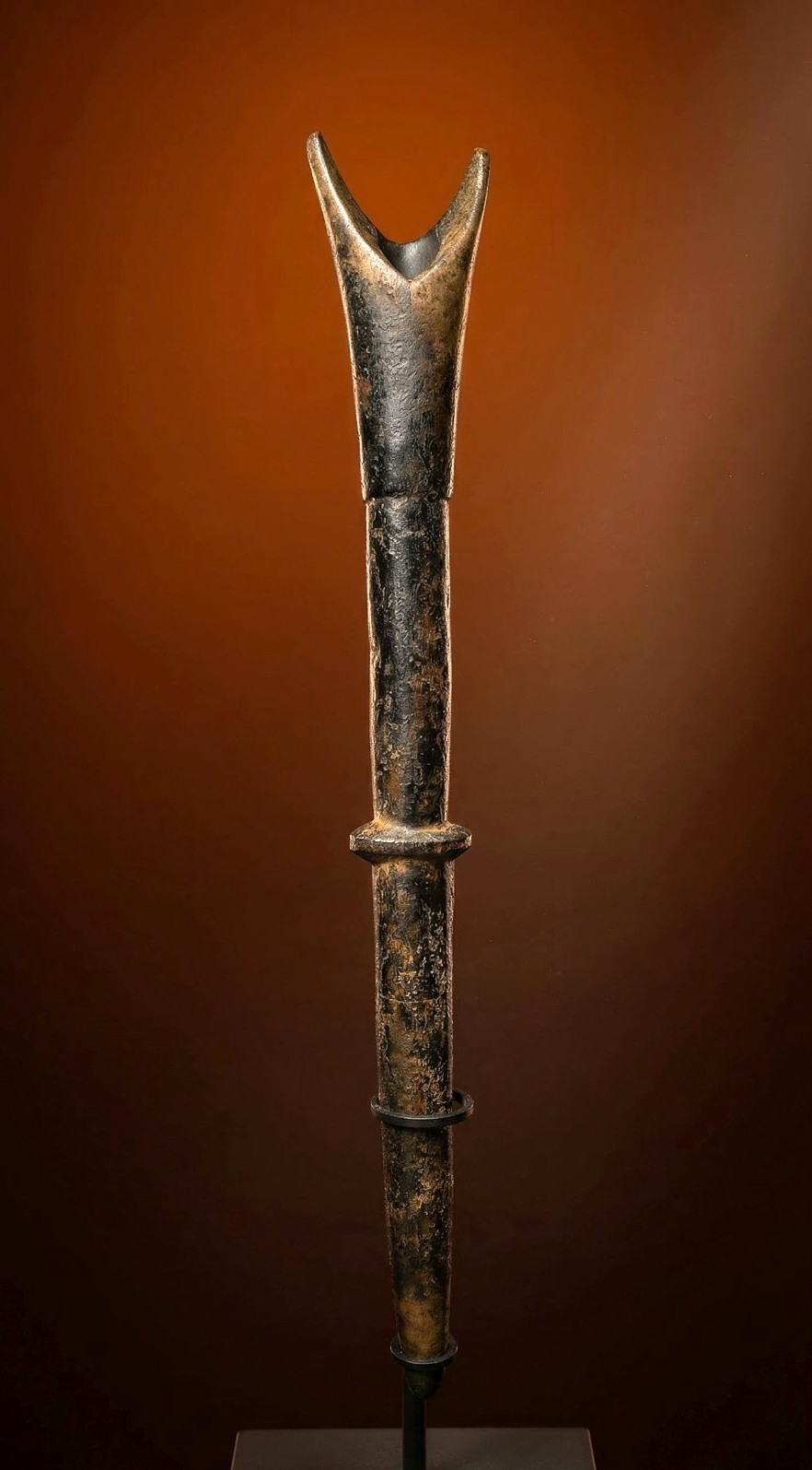 A Old Bwa Flute Ex Thomas Wheelock Collection