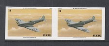 INVERTED CENTER - NEVIS Fighter Aircraft Issue (Mint Never hinged)