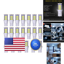 Aoicanki T10 921 194 168 Led Bulbs Cool White 20-Packs Super Bright 3014 42-Smd