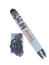 Barra e catena STIHL ORIGINALI 40cm 3/8"p 1,1 mm 55 maglie MS180 181 200 201 211
