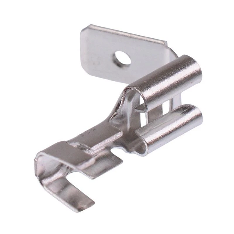 100 x 6.3mm Piggyback Crimp-Kontaktbuchse 16-20AWG - Bild 3 von 3