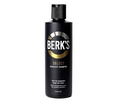 Berk's Select Dandruff Shampoo with Salicylic Acid, and Sulfur, 8 Fl Oz