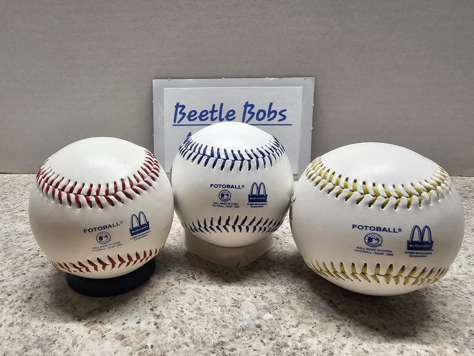 George Brett Kansas City Royals MLB 1999 Fotoball Baseball Lot Of 3 - Image 3 of 4