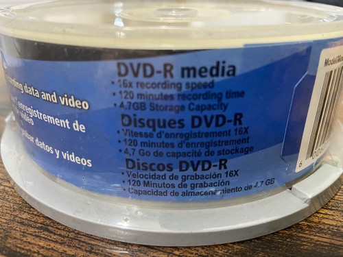 Dynex DVD-R 16x 120 Minutes 4.7 GB 25 Pack New Sealed For Data & Video - Picture 3 of 5