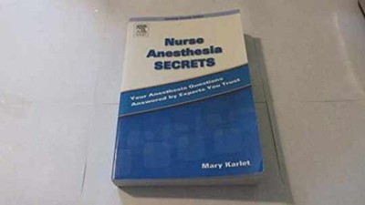 Nurse Anesthesia Secrets - Paperback, by Mary Karlet - Very Good