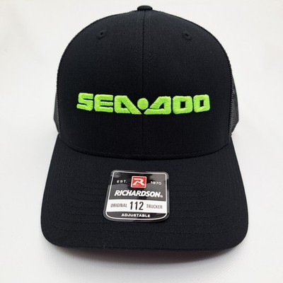 Sea-Doo Unisex Black Mesh Cap, One Size