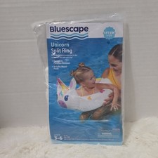 Bluescape Unicorn Split Ring Inflatable Swim Ring 15in Ages 3-6 Up to 44 lbs