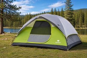 Mountainsmith Upland 6-Person 3 Season Tent Gray Green Family Camping Hiking New