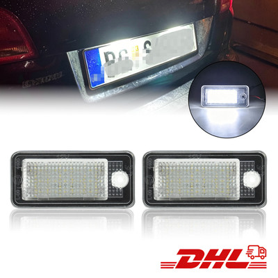 2* LED Kennzeichenbeleuchtung Fit für Audi A3 8P A4 B6 B7 8E A6 C6 4F A8 4E Q7