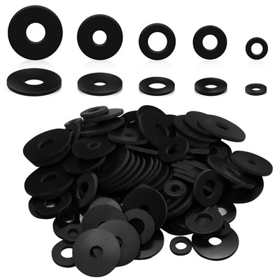 #ad Rubber Washer Kit 120Pcs 12 18 20 25 30mm Flat Fix Leaky Faucets Plumbing $10.61