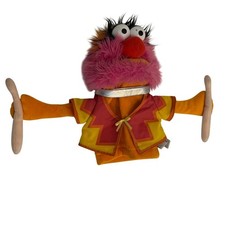 Disney Muppets Animal Hand Puppet Gund Plush Drummer with Drumsticks 047114