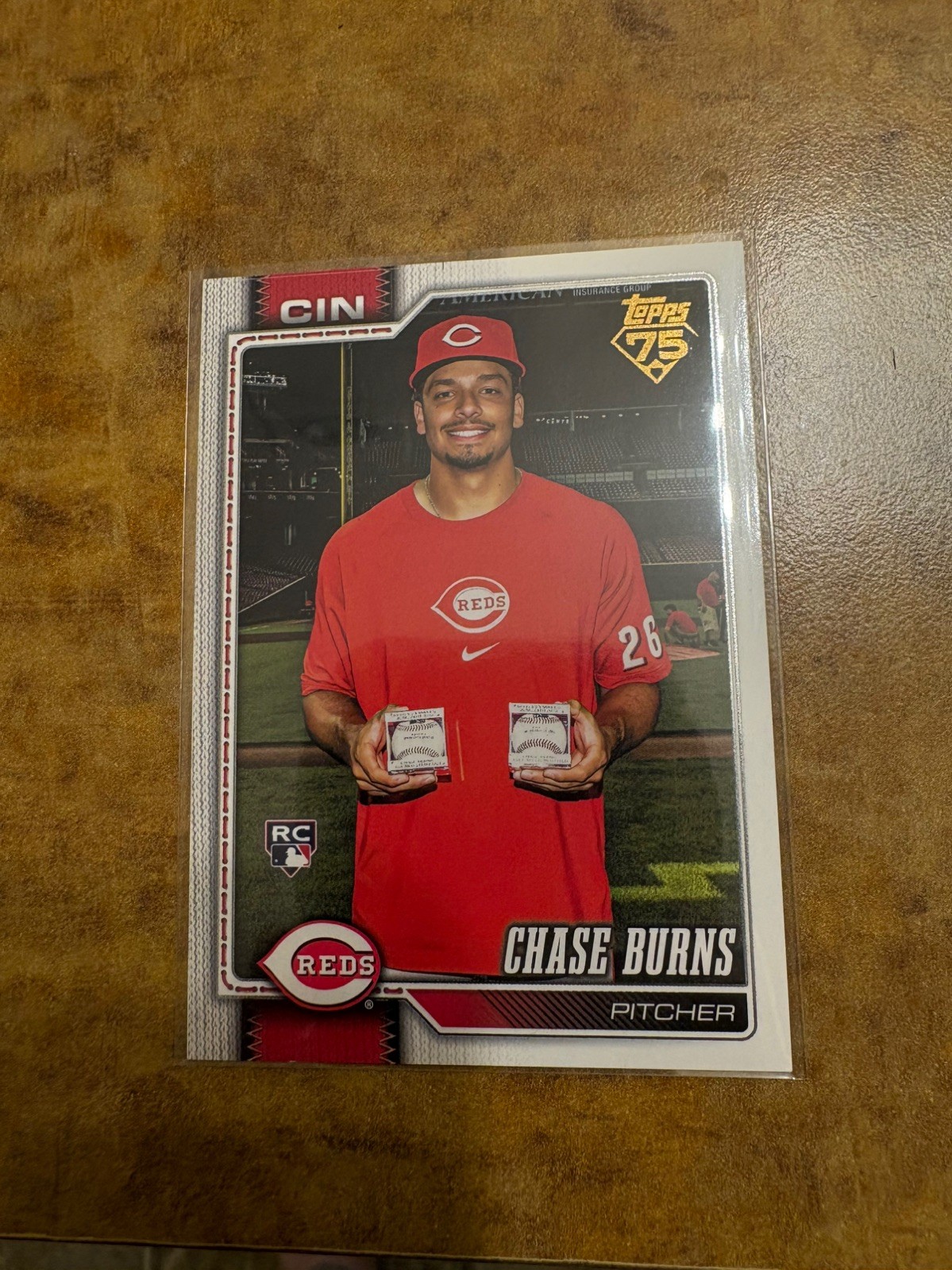 2026 Topps Series 1 Chase Burns Golden Mirror  Image Variation #312 SSP