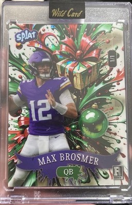 2025 Wild Card Splat Holiday Edition MAX BROSMER 1/1 RC Vikings